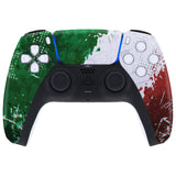 eXtremeRate Impression Italy Flag Touchpad Front Housing Shell Compatible with ps5 Controller BDM-010/020/030/040/050, DIY Replacement Shell Custom Touch Pad Cover Compatible with ps5 Controller - ZPFT1061G3