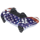 eXtremeRate Impression US Flag Touchpad Front Housing Shell Compatible with ps5 Controller BDM-010/020/030/040/050, DIY Replacement Shell Custom Touch Pad Cover Compatible with ps5 Controller - ZPFT1055G3