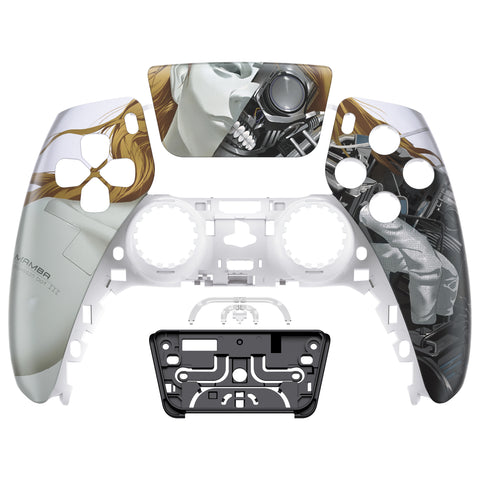 eXtremeRate Mamba Assassin Bot III Touchpad Front Housing Shell Compatible with ps5 Controller BDM-010/020/030/040/050, DIY Replacement Shell Custom Touch Pad Cover Compatible with ps5 Controller - ZPFT1070G3