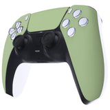 eXtremeRate Matcha Green Touchpad Front Housing Shell Compatible with ps5 Controller BDM-010/020/030/040/050, DIY Replacement Shell Custom Touch Pad Cover Faceplate Compatible with ps5 Controller - ZPFP3017G3