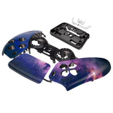 eXtremeRate Nebula Galaxy Pattern Touchpad Front Housing Shell Compatible with ps5 Controller BDM-010/020/030/040/050, DIY Replacement Shell Custom Touch Pad Cover Compatible with ps5 Controller - ZPFT1001G3