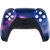 eXtremeRate Nebula Galaxy Pattern Touchpad Front Housing Shell Compatible with ps5 Controller BDM-010/020/030/040/050, DIY Replacement Shell Custom Touch Pad Cover Compatible with ps5 Controller - ZPFT1001G3