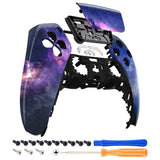 eXtremeRate Nebula Galaxy Pattern Touchpad Front Housing Shell Compatible with ps5 Controller BDM-010/020/030/040/050, DIY Replacement Shell Custom Touch Pad Cover Compatible with ps5 Controller - ZPFT1001G3