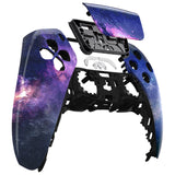 eXtremeRate Nebula Galaxy Pattern Touchpad Front Housing Shell Compatible with ps5 Controller BDM-010/020/030/040/050, DIY Replacement Shell Custom Touch Pad Cover Compatible with ps5 Controller - ZPFT1001G3