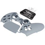 eXtremeRate New Hope Gray Touchpad Front Housing Shell Compatible with ps5 Controller BDM-010/020/030/040/050, DIY Replacement Shell Custom Touch Pad Cover Faceplate Compatible with ps5 Controller - ZPFP3037G3