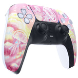 eXtremeRate Pinky Jellyfish Heaven Touchpad Front Housing Shell Compatible with ps5 Controller BDM-010/020/030/040/050, DIY Replacement Shell Custom Touch Pad Cover Compatible with ps5 Controller - ZPFT1081G3
