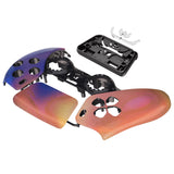 eXtremeRate Purple Red Swirl Touchpad Front Housing Shell Compatible with ps5 Controller BDM-010/020/030/040/050, DIY Replacement Shell Custom Touch Pad Cover Compatible with ps5 Controller - ZPFT1079G3
