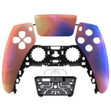 eXtremeRate Purple Red Swirl Touchpad Front Housing Shell Compatible with ps5 Controller BDM-010/020/030/040/050, DIY Replacement Shell Custom Touch Pad Cover Compatible with ps5 Controller - ZPFT1079G3