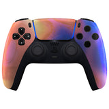 eXtremeRate Purple Red Swirl Touchpad Front Housing Shell Compatible with ps5 Controller BDM-010/020/030/040/050, DIY Replacement Shell Custom Touch Pad Cover Compatible with ps5 Controller - ZPFT1079G3