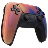 eXtremeRate Purple Red Swirl Touchpad Front Housing Shell Compatible with ps5 Controller BDM-010/020/030/040/050, DIY Replacement Shell Custom Touch Pad Cover Compatible with ps5 Controller - ZPFT1079G3