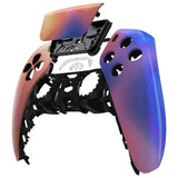 eXtremeRate Purple Red Swirl Touchpad Front Housing Shell Compatible with ps5 Controller BDM-010/020/030/040/050, DIY Replacement Shell Custom Touch Pad Cover Compatible with ps5 Controller - ZPFT1079G3