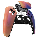 eXtremeRate Purple Red Swirl Touchpad Front Housing Shell Compatible with ps5 Controller BDM-010/020/030/040/050, DIY Replacement Shell Custom Touch Pad Cover Compatible with ps5 Controller - ZPFT1079G3