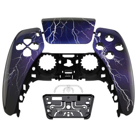 eXtremeRate Purple Storm Touchpad Front Housing Shell Compatible with ps5 Controller BDM-010/020/030/040/050, DIY Replacement Shell Custom Touch Pad Cover Compatible with ps5 Controller - ZPFT1018G3