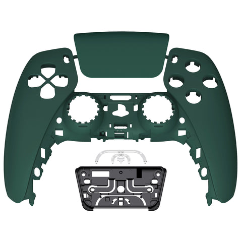eXtremeRate Racing Green Touchpad Front Housing Shell Compatible with ps5 Controller BDM-010/020/030/040/050, DIY Replacement Shell Custom Touch Pad Cover Faceplate Compatible with ps5 Controller - ZPFP3016G3