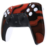 eXtremeRate Red Black Camouflage Touchpad Front Housing Shell Compatible with ps5 Controller BDM-010/020/030/040/050, DIY Replacement Shell Custom Touch Pad Cover Compatible with ps5 Controller - ZPFT1048G3