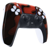 eXtremeRate Red Black Camouflage Touchpad Front Housing Shell Compatible with ps5 Controller BDM-010/020/030/040/050, DIY Replacement Shell Custom Touch Pad Cover Compatible with ps5 Controller - ZPFT1048G3