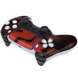 eXtremeRate Red Black Camouflage Touchpad Front Housing Shell Compatible with ps5 Controller BDM-010/020/030/040/050, DIY Replacement Shell Custom Touch Pad Cover Compatible with ps5 Controller - ZPFT1048G3
