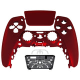 eXtremeRate Scarlet Red Touchpad Front Housing Shell Compatible with ps5 Controller BDM-010/020/030/040/050, DIY Replacement Shell Custom Touch Pad Cover Compatible with ps5 Controller - ZPFP3003G3