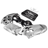 eXtremeRate Silver Wave Touchpad Front Housing Shell Compatible with ps5 Controller BDM-010/020/030/040/050, DIY Replacement Shell Custom Touch Pad Cover Compatible with ps5 Controller - ZPFT1078G3