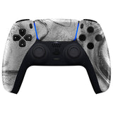 eXtremeRate Silver Wave Touchpad Front Housing Shell Compatible with ps5 Controller BDM-010/020/030/040/050, DIY Replacement Shell Custom Touch Pad Cover Compatible with ps5 Controller - ZPFT1078G3