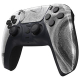 eXtremeRate Silver Wave Touchpad Front Housing Shell Compatible with ps5 Controller BDM-010/020/030/040/050, DIY Replacement Shell Custom Touch Pad Cover Compatible with ps5 Controller - ZPFT1078G3