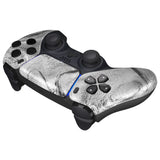 eXtremeRate Silver Wave Touchpad Front Housing Shell Compatible with ps5 Controller BDM-010/020/030/040/050, DIY Replacement Shell Custom Touch Pad Cover Compatible with ps5 Controller - ZPFT1078G3