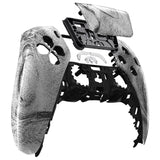 eXtremeRate Silver Wave Touchpad Front Housing Shell Compatible with ps5 Controller BDM-010/020/030/040/050, DIY Replacement Shell Custom Touch Pad Cover Compatible with ps5 Controller - ZPFT1078G3
