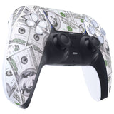 eXtremeRate The $100 Cash Money Pattern Touchpad Front Housing Shell Compatible with ps5 Controller BDM-010/020/030/040/050, DIY Replacement Shell Custom Touch Pad Cover Compatible with ps5 Controller - ZPFS2003G3