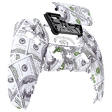 eXtremeRate The $100 Cash Money Pattern Touchpad Front Housing Shell Compatible with ps5 Controller BDM-010/020/030/040/050, DIY Replacement Shell Custom Touch Pad Cover Compatible with ps5 Controller - ZPFS2003G3