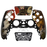 eXtremeRate Tiger & Crane Touchpad Front Housing Shell Compatible with ps5 Controller BDM-010/020/030/040/050, DIY Replacement Shell Custom Touch Pad Cover Compatible with ps5 Controller - ZPFT1084G3