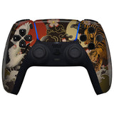 eXtremeRate Tiger & Crane Touchpad Front Housing Shell Compatible with ps5 Controller BDM-010/020/030/040/050, DIY Replacement Shell Custom Touch Pad Cover Compatible with ps5 Controller - ZPFT1084G3