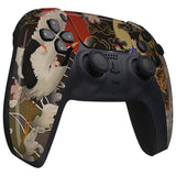 eXtremeRate Tiger & Crane Touchpad Front Housing Shell Compatible with ps5 Controller BDM-010/020/030/040/050, DIY Replacement Shell Custom Touch Pad Cover Compatible with ps5 Controller - ZPFT1084G3