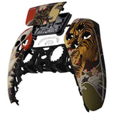 eXtremeRate Tiger & Crane Touchpad Front Housing Shell Compatible with ps5 Controller BDM-010/020/030/040/050, DIY Replacement Shell Custom Touch Pad Cover Compatible with ps5 Controller - ZPFT1084G3