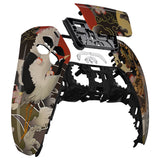eXtremeRate Tiger & Crane Touchpad Front Housing Shell Compatible with ps5 Controller BDM-010/020/030/040/050, DIY Replacement Shell Custom Touch Pad Cover Compatible with ps5 Controller - ZPFT1084G3