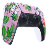 eXtremeRate Tropical Flamingo Touchpad Front Housing Shell Compatible with ps5 Controller BDM-010/020/030/040/050, DIY Replacement Shell Custom Touch Pad Cover Compatible with ps5 Controller - ZPFT1039G3