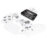eXtremeRate White Touchpad Front Housing Shell Compatible with ps5 Controller BDM-010/020/030/040/050, DIY Replacement Shell Custom Touch Pad Cover Faceplate Compatible with ps5 Controller - ZPFP3008G3