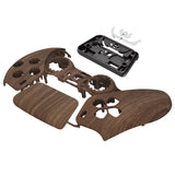 eXtremeRate Wood Grain Touchpad Front Housing Shell Compatible with ps5 Controller BDM-010/020/030/040/050, DIY Replacement Shell Custom Touch Pad Cover Compatible with ps5 Controller - ZPFS2001G3