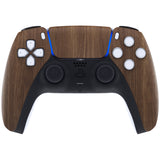 eXtremeRate Wood Grain Touchpad Front Housing Shell Compatible with ps5 Controller BDM-010/020/030/040/050, DIY Replacement Shell Custom Touch Pad Cover Compatible with ps5 Controller - ZPFS2001G3