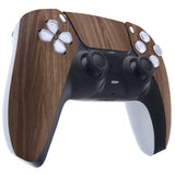 eXtremeRate Wood Grain Touchpad Front Housing Shell Compatible with ps5 Controller BDM-010/020/030/040/050, DIY Replacement Shell Custom Touch Pad Cover Compatible with ps5 Controller - ZPFS2001G3