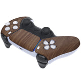 eXtremeRate Wood Grain Touchpad Front Housing Shell Compatible with ps5 Controller BDM-010/020/030/040/050, DIY Replacement Shell Custom Touch Pad Cover Compatible with ps5 Controller - ZPFS2001G3