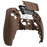 eXtremeRate Wood Grain Touchpad Front Housing Shell Compatible with ps5 Controller BDM-010/020/030/040/050, DIY Replacement Shell Custom Touch Pad Cover Compatible with ps5 Controller - ZPFS2001G3
