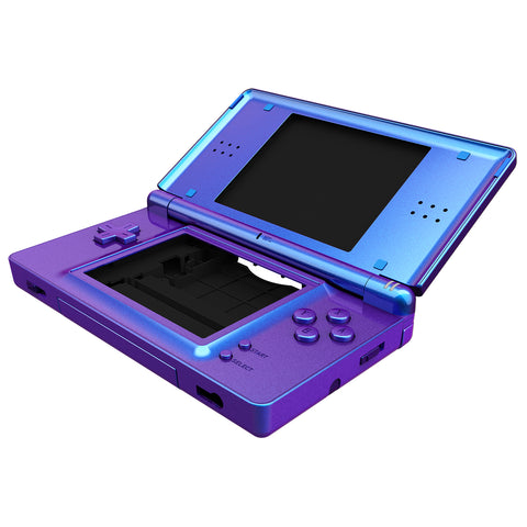 eXtremeRate Chameleon Purple Blue Replacement Full Housing Shell for Nintendo DS Lite, Custom Handheld Console Case Cover with Buttons, Screen Lens for Nintendo DS Lite NDSL - Console NOT Included - DSLP3001