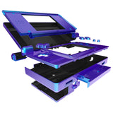 eXtremeRate Chameleon Purple Blue Replacement Full Housing Shell for Nintendo DS Lite, Custom Handheld Console Case Cover with Buttons, Screen Lens for Nintendo DS Lite NDSL - Console NOT Included - DSLP3001