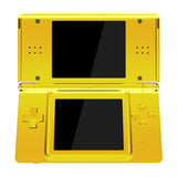 eXtremeRate Chrome Gold Replacement Full Housing Shell for Nintendo DS Lite, Custom Handheld Console Case Cover with Buttons, Screen Lens for Nintendo DS Lite NDSL - Console NOT Included - DSLD4001