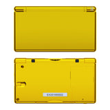 eXtremeRate Chrome Gold Replacement Full Housing Shell for Nintendo DS Lite, Custom Handheld Console Case Cover with Buttons, Screen Lens for Nintendo DS Lite NDSL - Console NOT Included - DSLD4001
