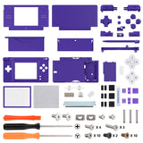 eXtremeRate Purple Replacement Full Housing Shell for Nintendo DS Lite, Custom Handheld Console Case Cover with Buttons, Screen Lens for Nintendo DS Lite NDSL - Console NOT Included - DSLP3005