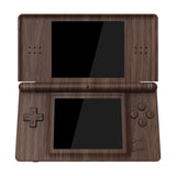 eXtremeRate Wood Grain Replacement Full Housing Shell for Nintendo DS Lite, Custom Handheld Console Case Cover with Buttons, Screen Lens for Nintendo DS Lite NDSL - Console NOT Included - DSLS2001