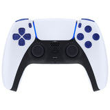 eXtremeRate Replacement D-pad R1 L1 R2 L2 Triggers Share Options Face Buttons, Crystal Clear Light Blue Full Set Buttons Compatible with ps5 Controller BDM-030/040/050 - Controller NOT Included - JPF1047G3