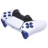 eXtremeRate Replacement D-pad R1 L1 R2 L2 Triggers Share Options Face Buttons, Crystal Clear Light Blue Full Set Buttons Compatible with ps5 Controller BDM-030/040/050 - Controller NOT Included - JPF1047G3