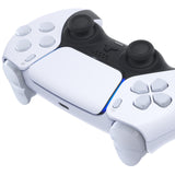 eXtremeRate Replacement D-pad R1 L1 R2 L2 Triggers Share Options Face Buttons, Original White Full Set Buttons Compatible with ps5 Controller BDM-030/040/050 - Controller NOT Included - JPF3025G3